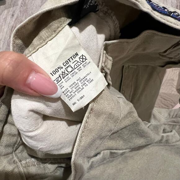 Patagonia Vintage Tan Beige Hiking Canvas cotton Shorts Size 30 - Picture 7 of 11